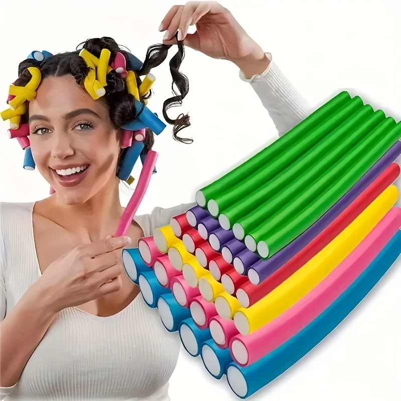 Hair Roller Set Flexi - بكرات الشعر/قضبان تجعيد الشعر المرنة، مجموعة