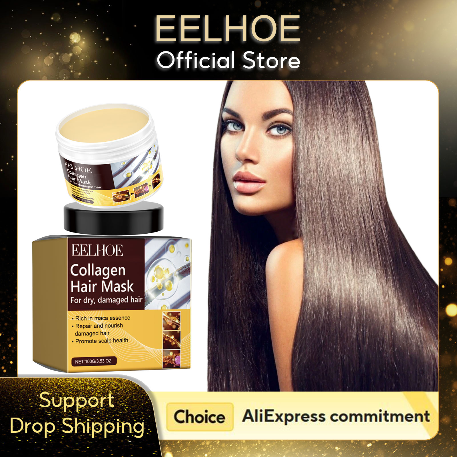 Hair Care Nutrition - قناع الشعر بالكولاجين من EELHOE لعلاج