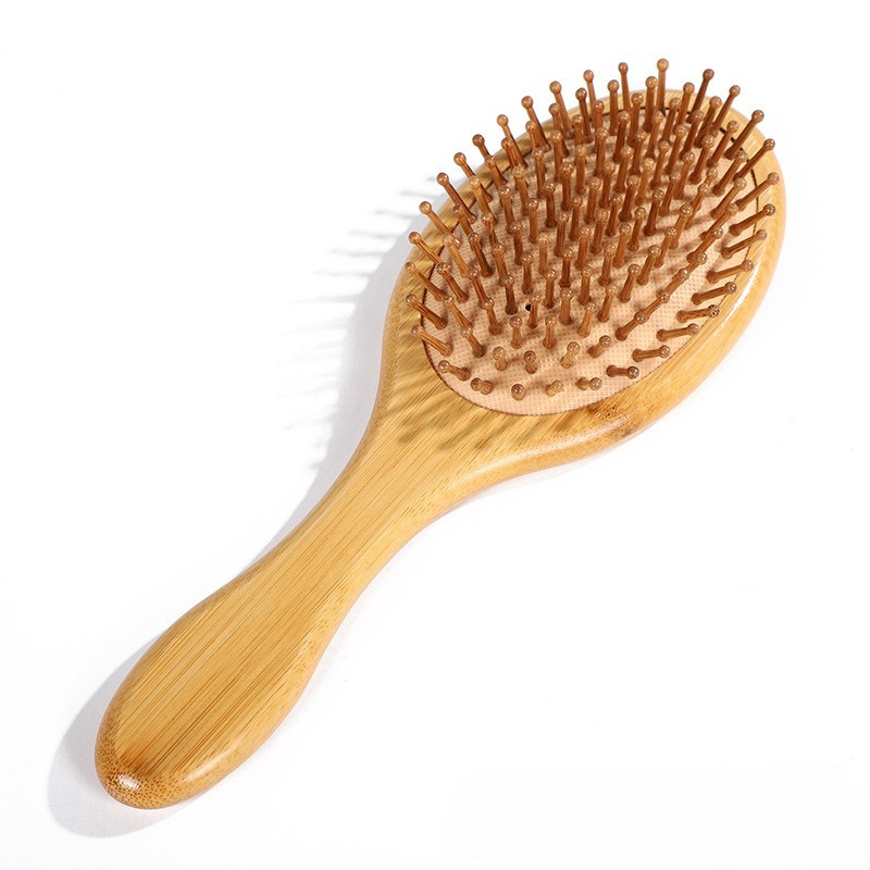 Bamboo Hair Brush - فرشاة شعر خشبية من الخيزران بوسادة