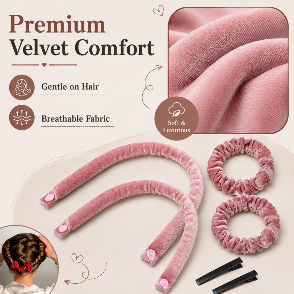 Hair Roller Set Flexi - 6 قطع مجموعة أدوات تجعيد الشعر
