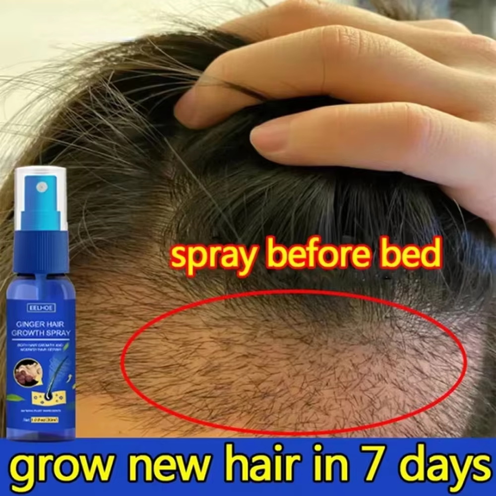 Hair Care Nutrition - بخاخ الزنجبيل السريع لنمو الشعر، مصل