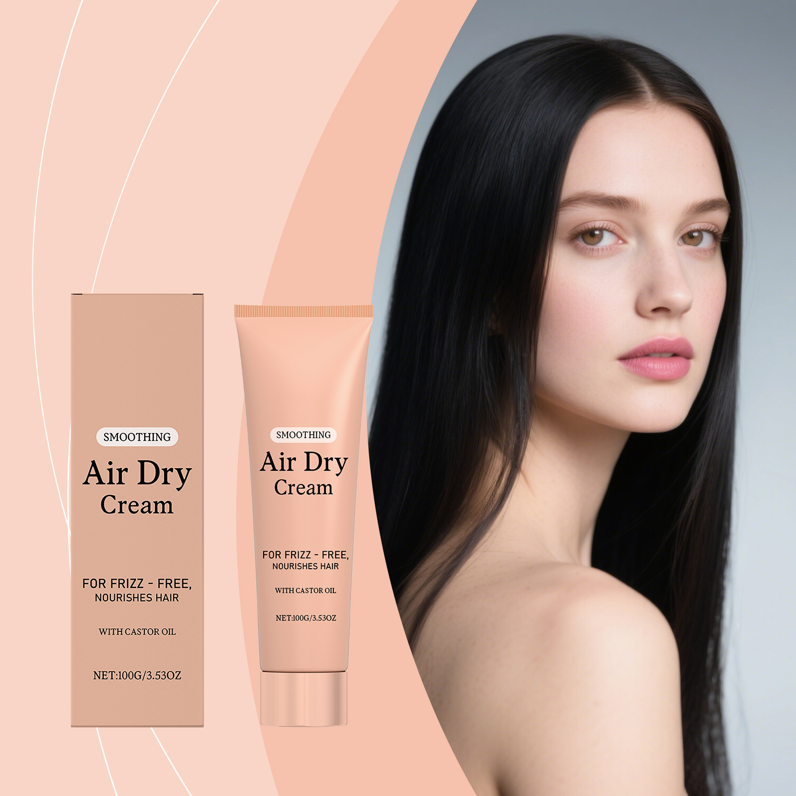 Hair Care Cream - كريم تنعيم الشعر بالهواء الجاف مضاد