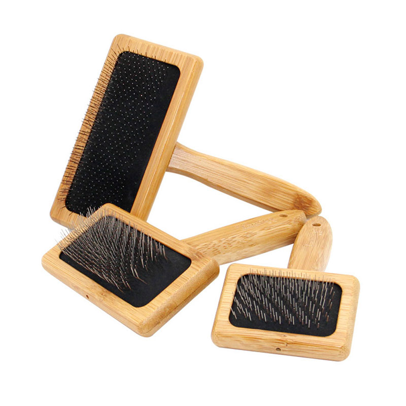 Bamboo Hair Brush - كلب فرشاة الخيزران مشط ذرف الشعر