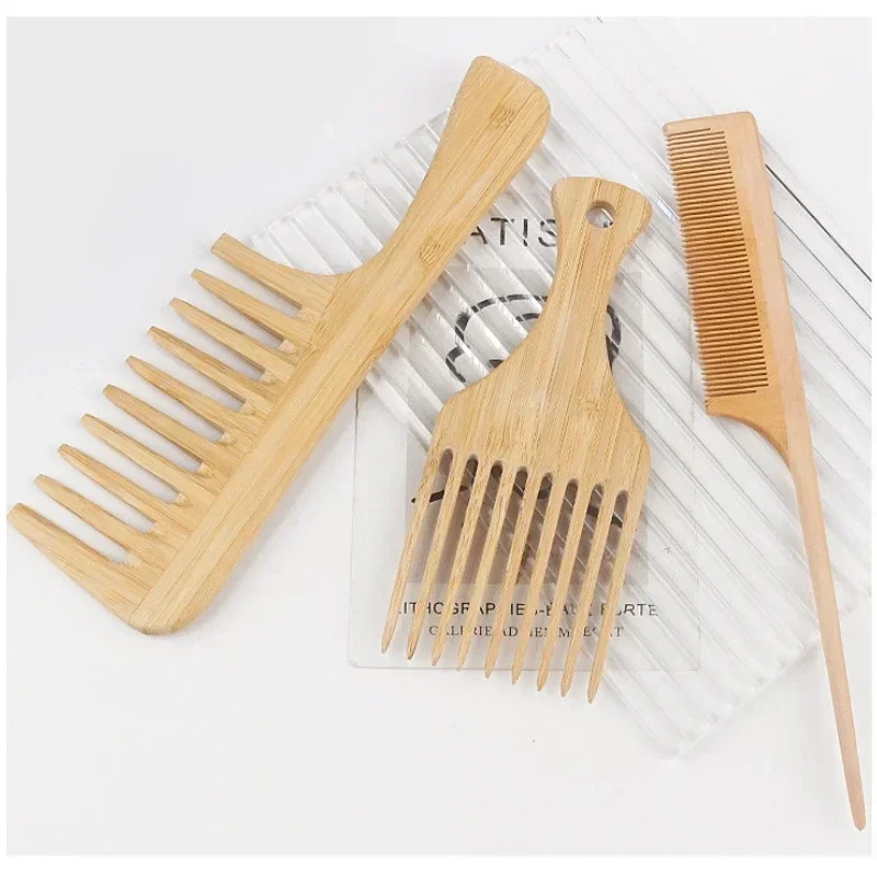 1 قطعة مشط الشعر الخشبي الخيزر - مراجعة Bamboo Hair Brush وسعره