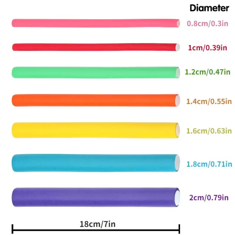 42 قطعة/المجموعة/المجموعة قضبا - مراجعة Hair Roller Set Flexi وسعره