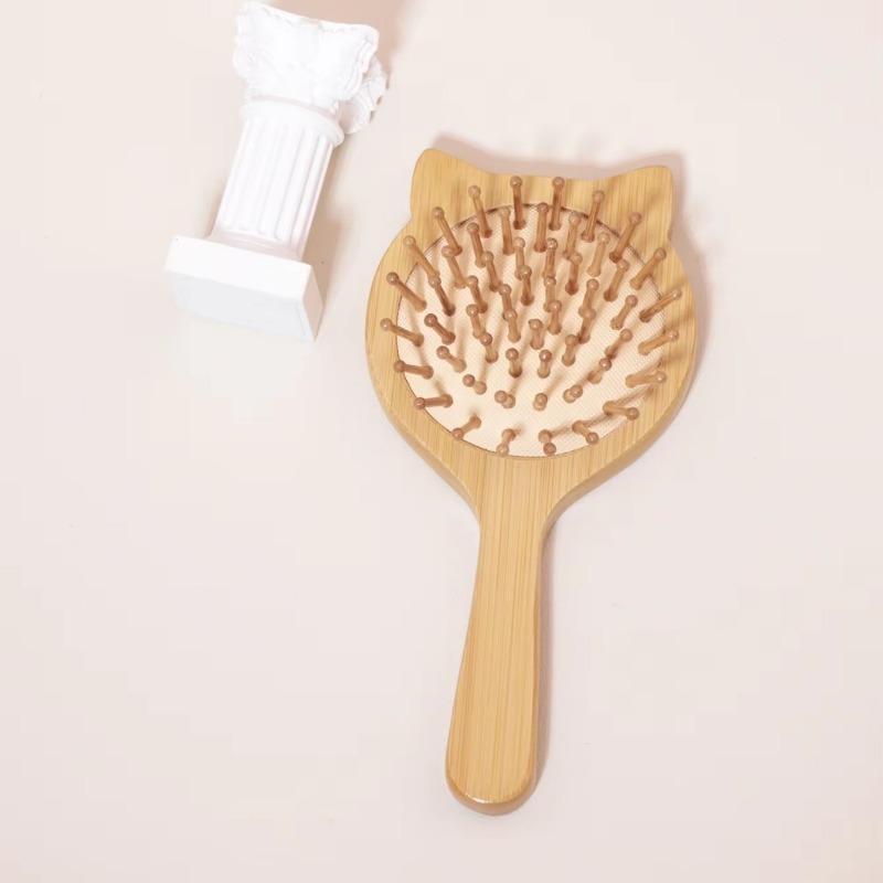 مشط خشبي جديد للعناية بالشعر،  - مراجعة Bamboo Hair Brush وسعره