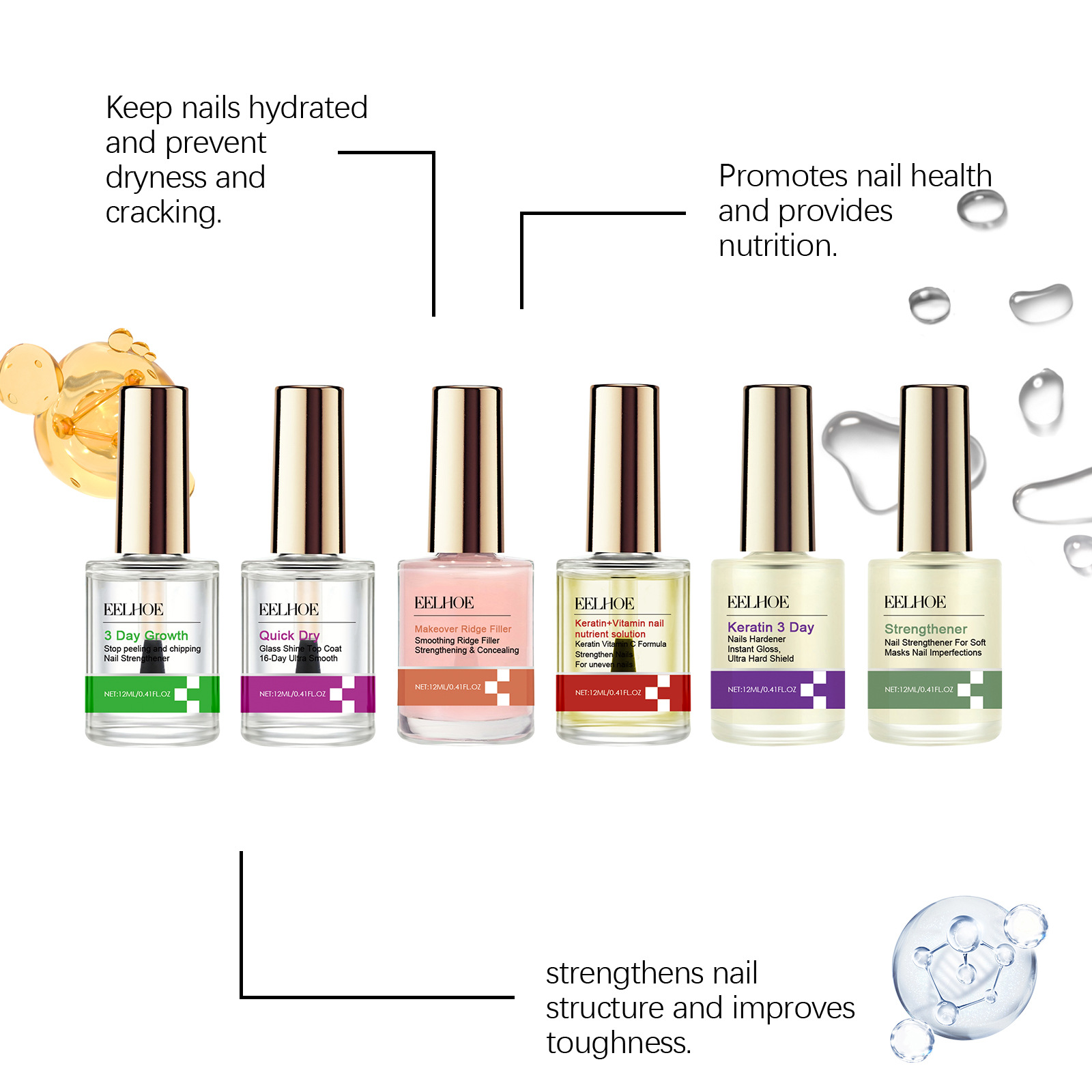 سيروم إصلاح الأظافر eelhe-Kera - مراجعة Keratin Treatment Set وسعره