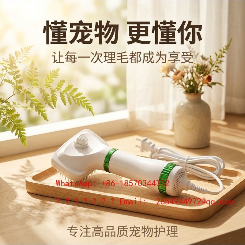 مجفف شعر الحيوانات الأليفة 2 ف - مراجعة Bamboo Hair Brush وسعره