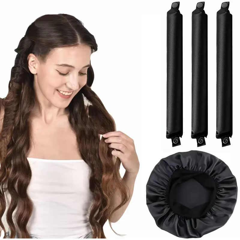 4/5 قطعة مجموعة قضيب تجعيد بدو - مراجعة Hair Roller Set Flexi وسعره