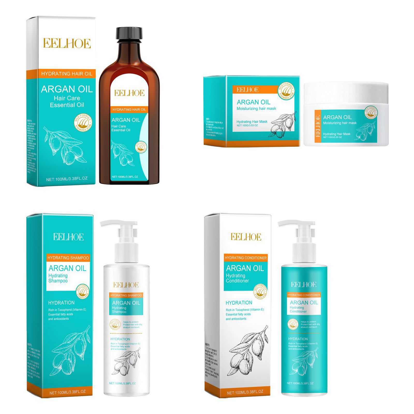Eelhe-زيت الأرغان المغربي علاج - مراجعة Keratin Treatment Set وسعره