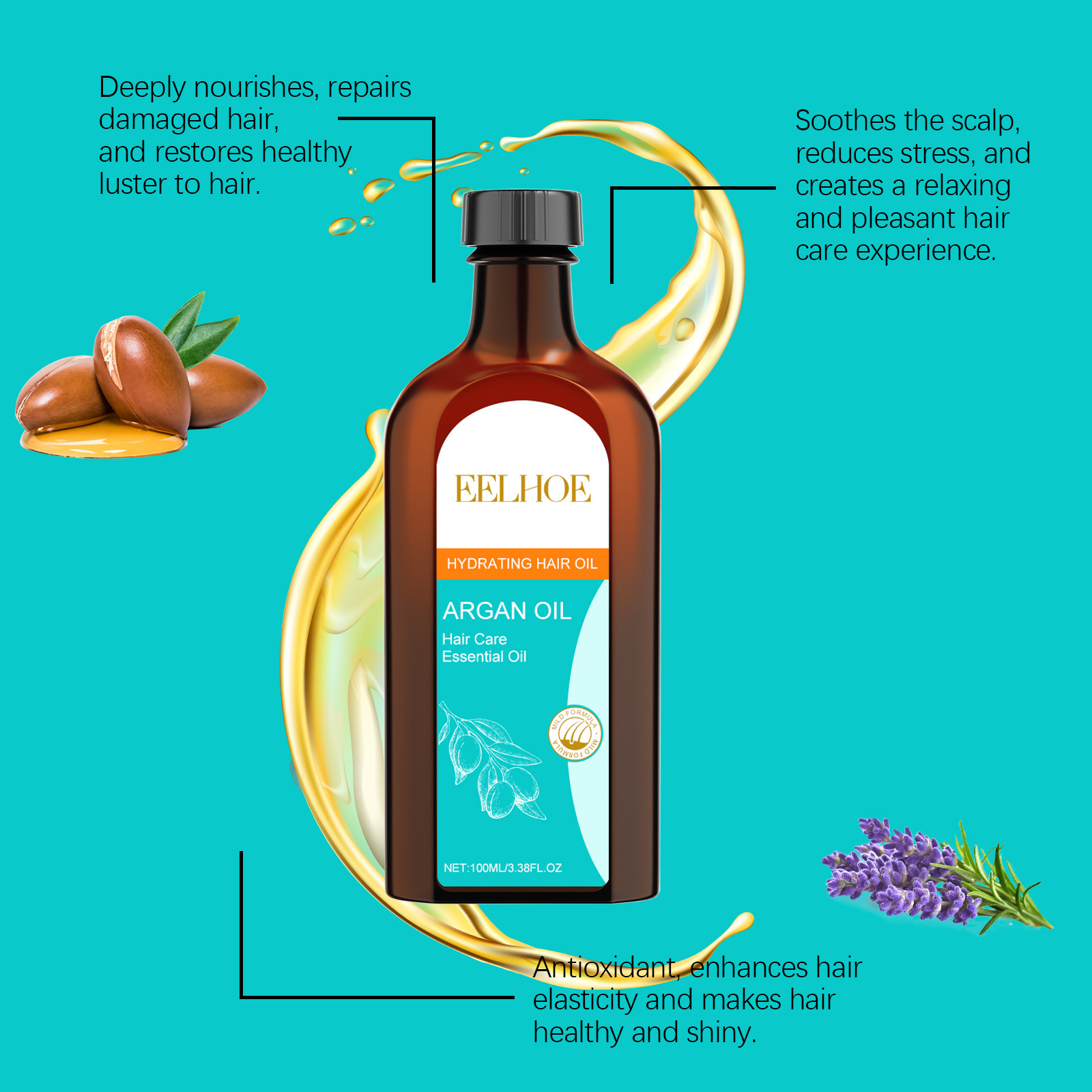 Eelhe-زيت الأرغان المغربي علاج - مراجعة Keratin Treatment Set وسعره