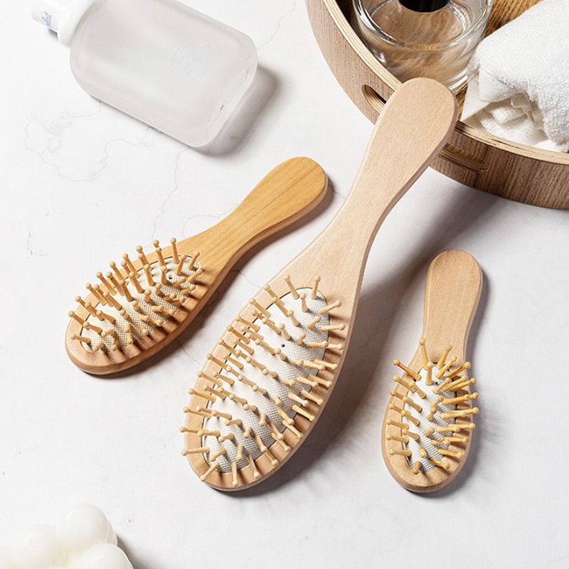 مشط هوائي خشبي احترافي مضاد لل - مراجعة Bamboo Hair Brush وسعره