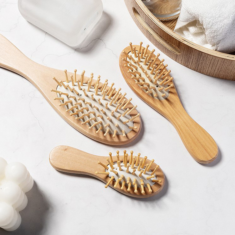 مشط هوائي خشبي احترافي مضاد لل - مراجعة Bamboo Hair Brush وسعره