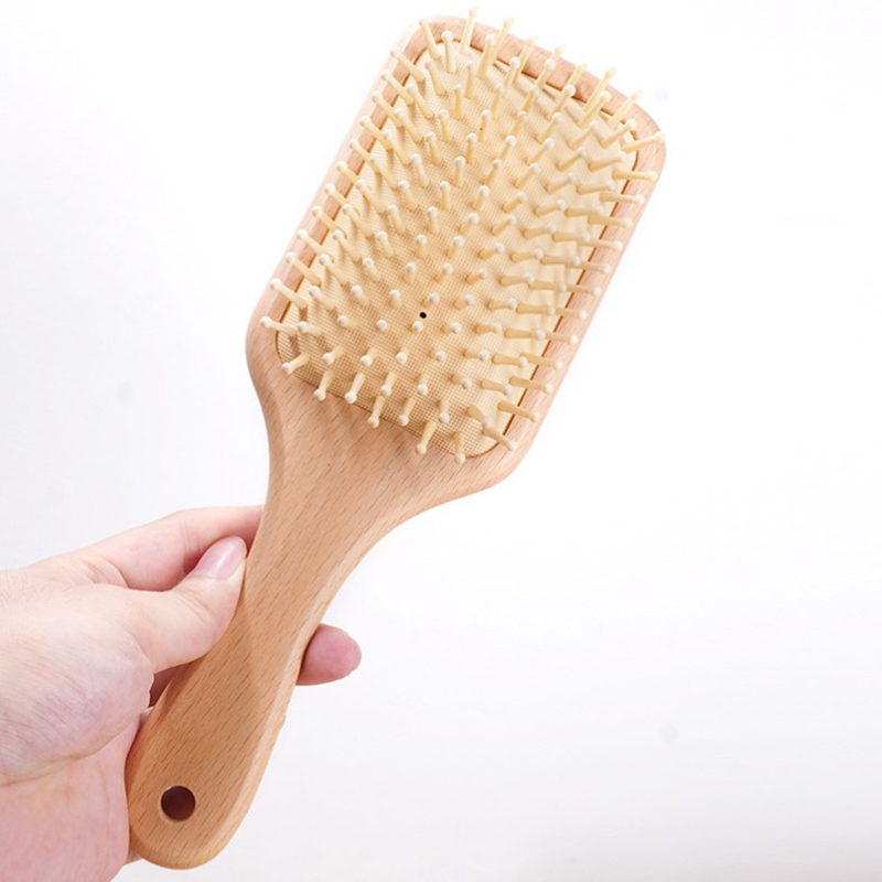 مشط هوائي خشبي احترافي مضاد لل - مراجعة Bamboo Hair Brush وسعره