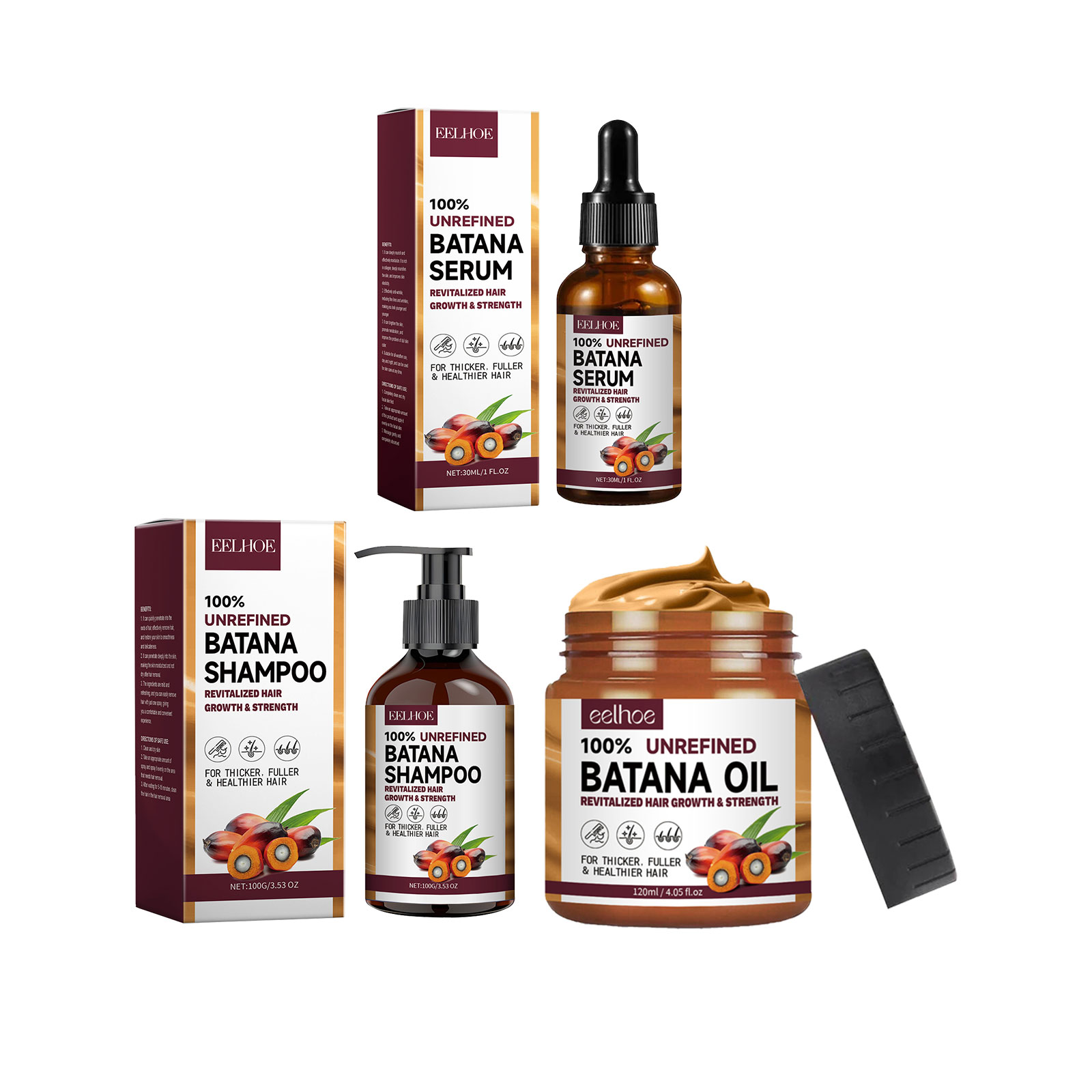 EELHOE زيت البتانا الطبيعي ترط - مراجعة Keratin Treatment Set وسعره
