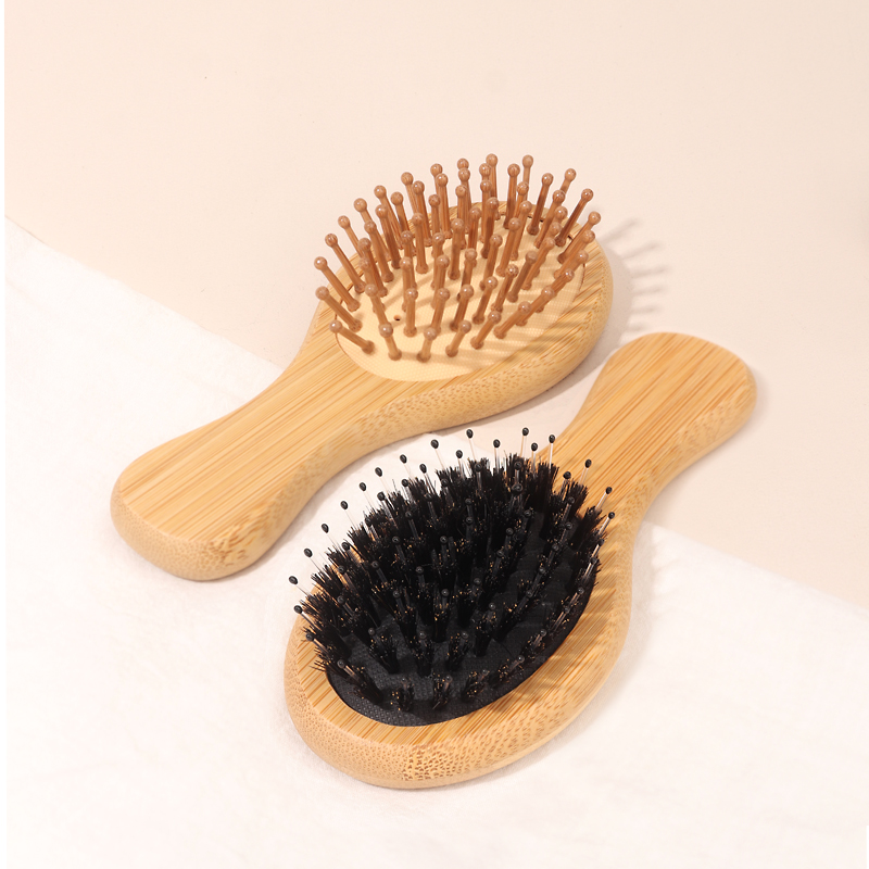 الخيزران وسادة هوائية صغيرة مش - مراجعة Bamboo Hair Brush وسعره