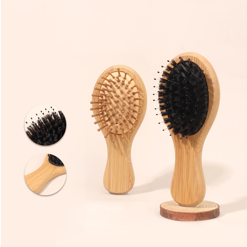 الخيزران وسادة هوائية صغيرة مش - مراجعة Bamboo Hair Brush وسعره