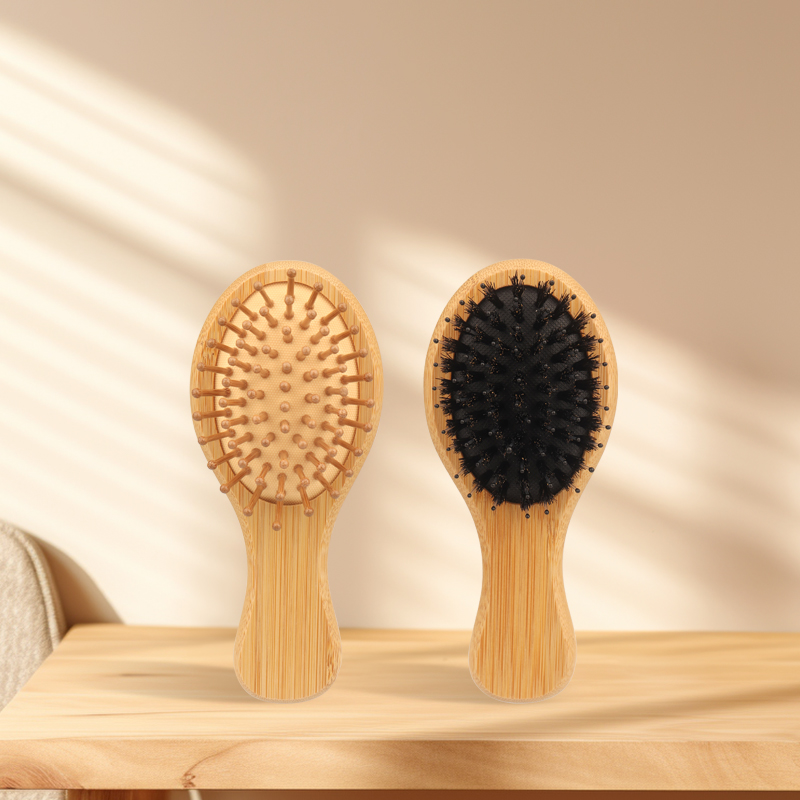 الخيزران وسادة هوائية صغيرة مش - مراجعة Bamboo Hair Brush وسعره