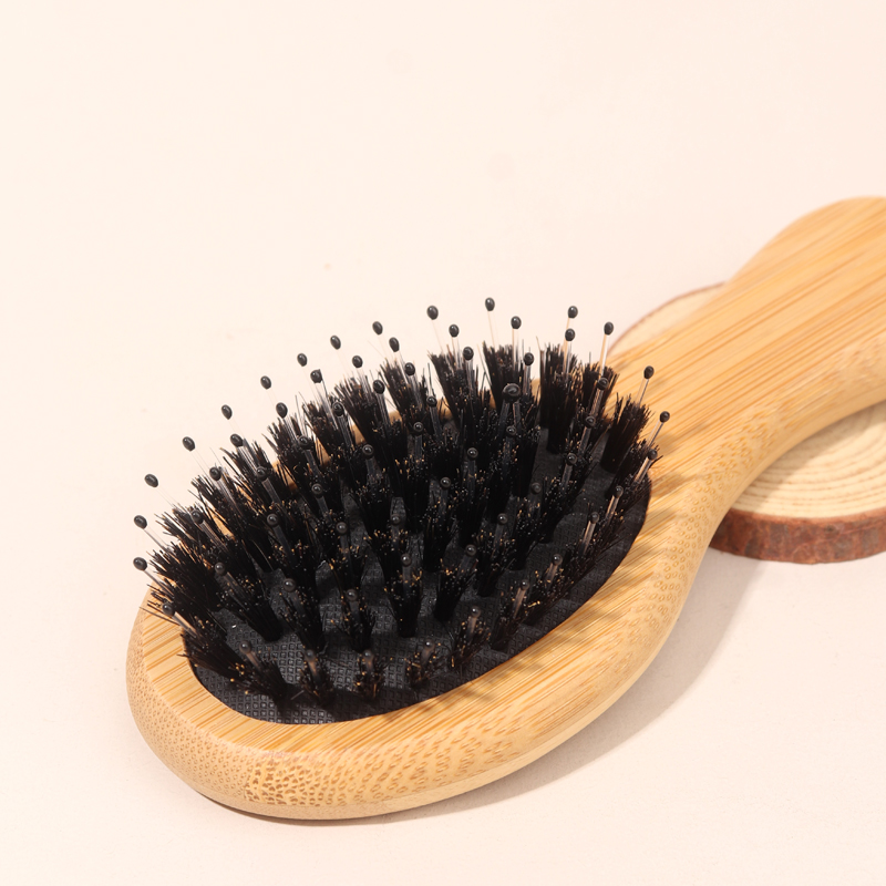 الخيزران وسادة هوائية صغيرة مش - مراجعة Bamboo Hair Brush وسعره