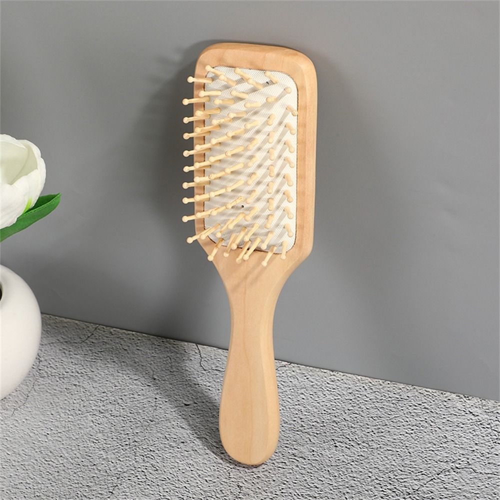 فرشاة شعر خشبية احترافية بوساد - مراجعة Bamboo Hair Brush وسعره