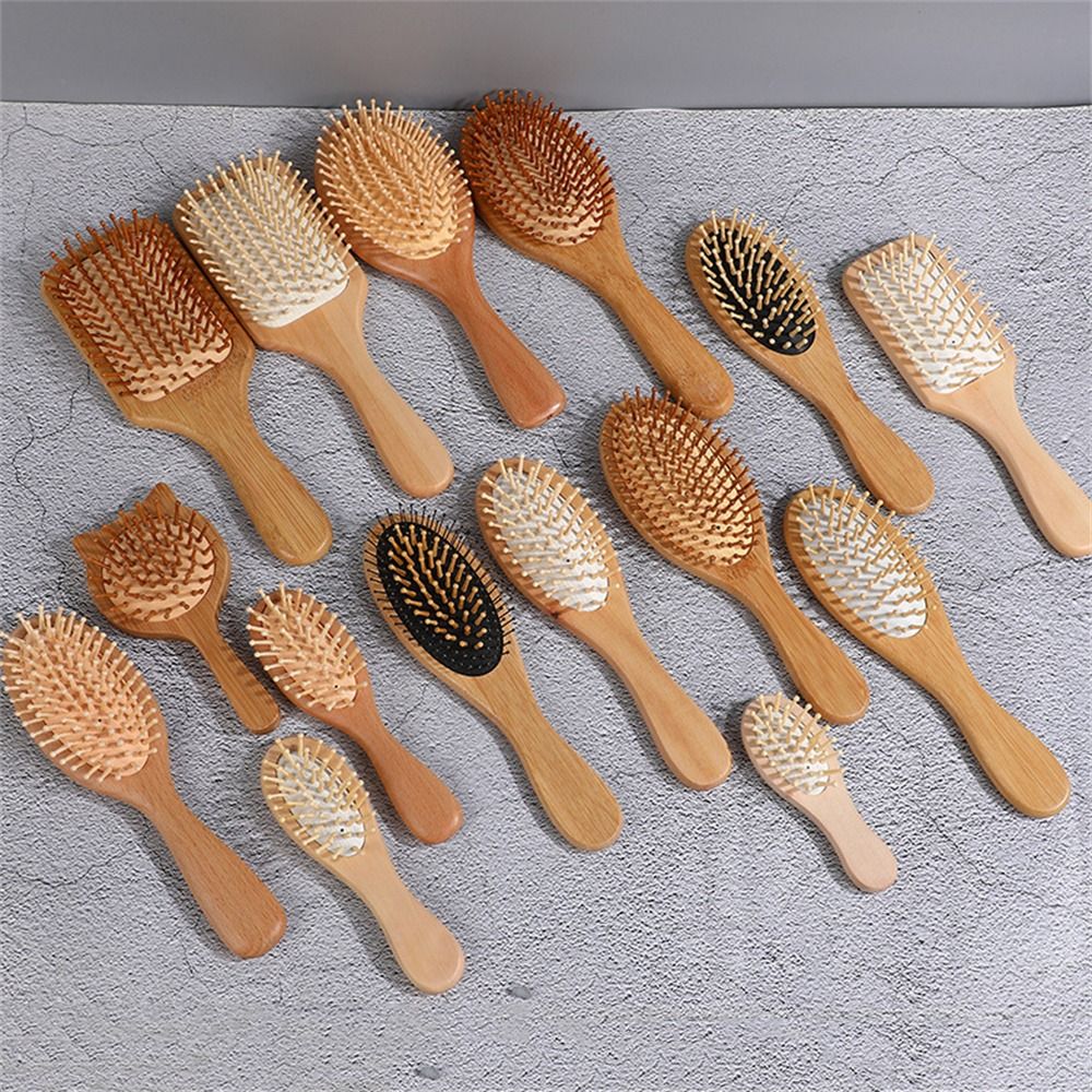 فرشاة شعر خشبية احترافية بوساد - مراجعة Bamboo Hair Brush وسعره