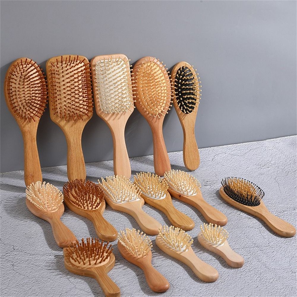 فرشاة شعر خشبية احترافية بوساد - مراجعة Bamboo Hair Brush وسعره