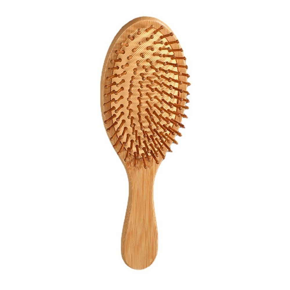 فرشاة شعر خشبية احترافية بوساد - مراجعة Bamboo Hair Brush وسعره
