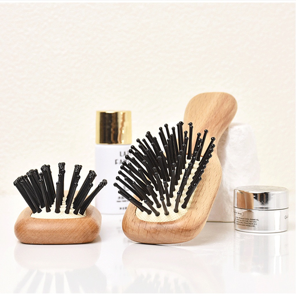 فرشاة شعر من الخيزران والخشب،  - مراجعة Bamboo Hair Brush وسعره
