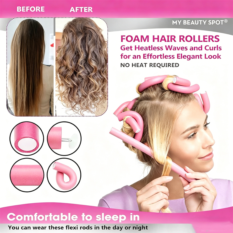 6 قطع/عبوة جديدة، مجموعة أدوات - مراجعة Hair Roller Set Flexi وسعره