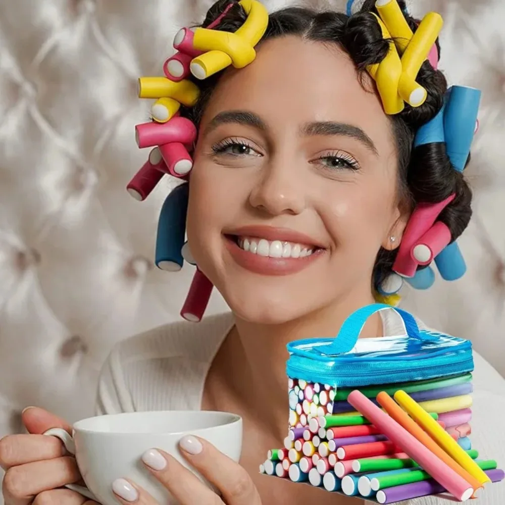 مجموعة من 42 قطعة من بكرات الش - مراجعة Hair Roller Set Flexi وسعره