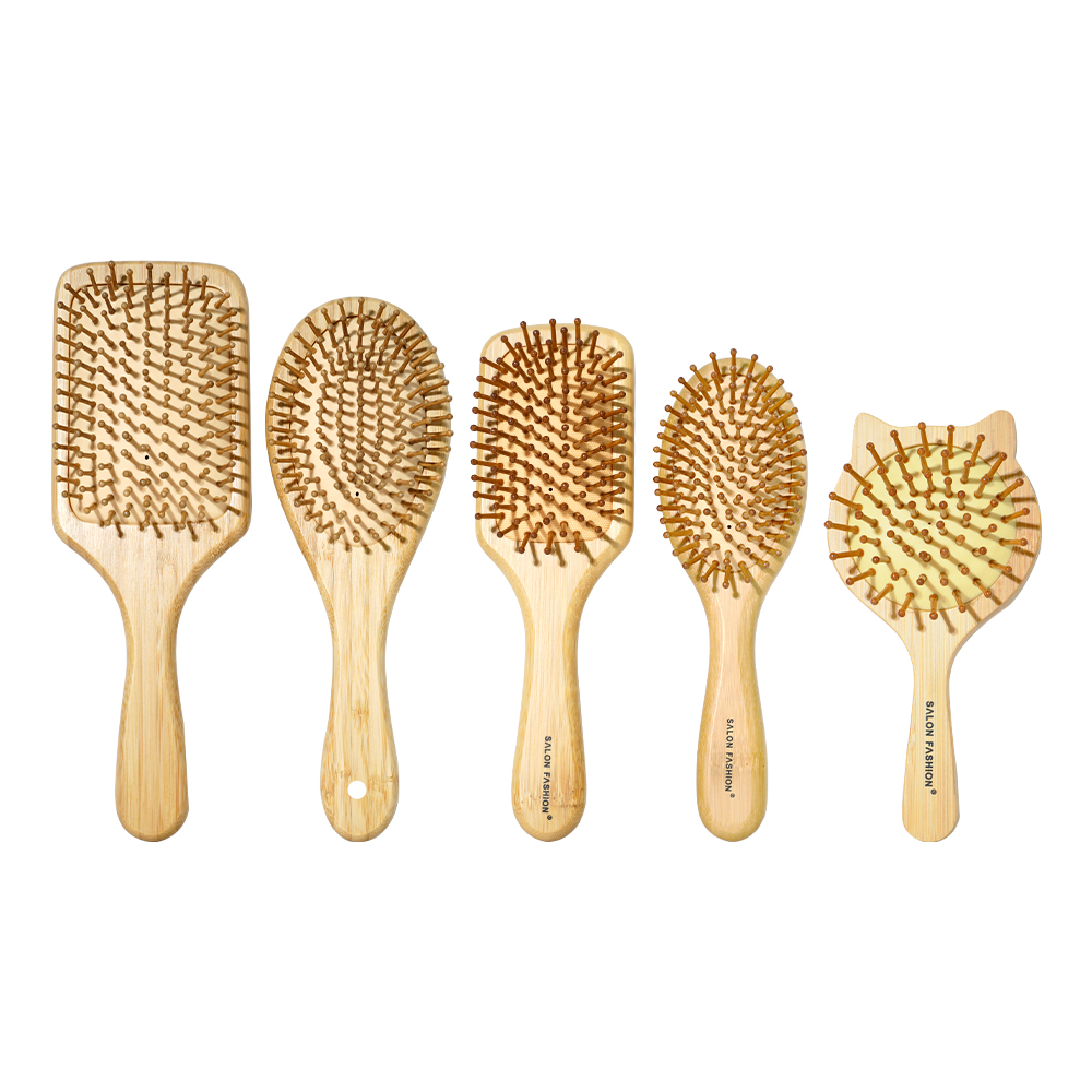 لطيف القط مشط خشبي الخيزران تد - مراجعة Bamboo Hair Brush وسعره