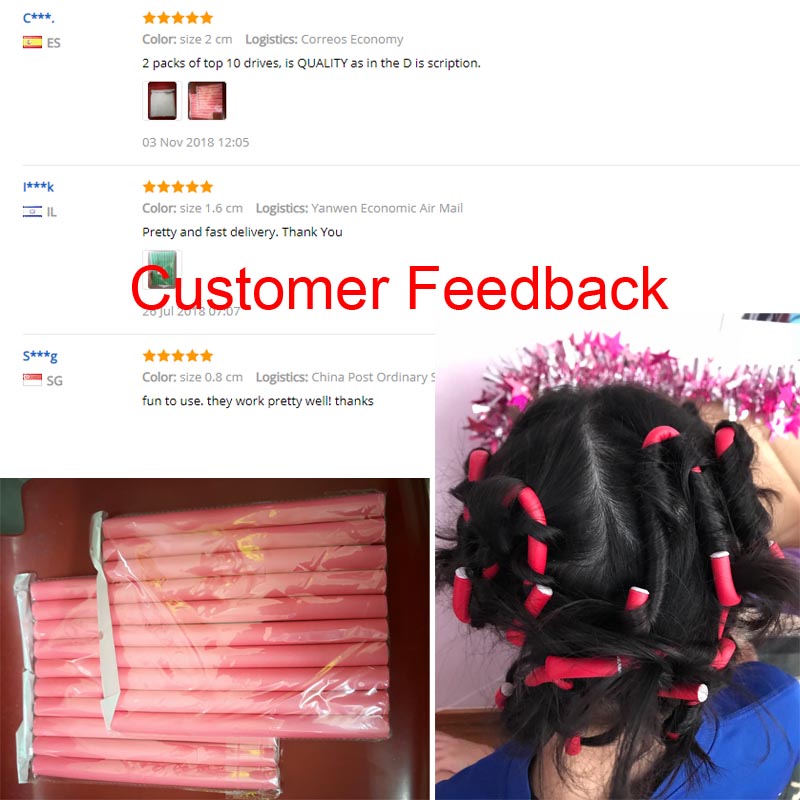 10 قطعة/المجموعة لينة الشعر بك - مراجعة Hair Roller Set Flexi وسعره