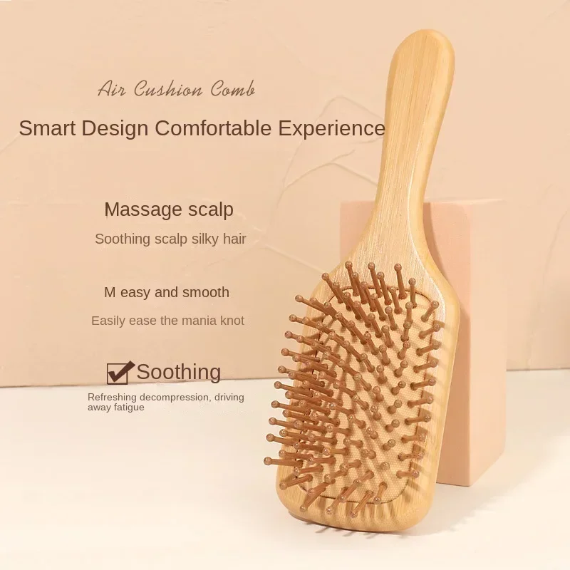 مشط خشبي فاخر من الخيزران لتدل - مراجعة Bamboo Hair Brush وسعره